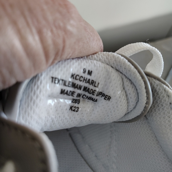 Calvin Klein Charli Grey Logo Low Top Sneakers on 9M - Picture 6 of 9